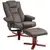 Buy Faux Leather Manual Recliner and Footstool Set - Brown