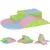 Buy 6 Piece Soft Play Equipment for Kids Climb and Crawl, Pink