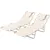 Buy Outsunny Foldable Sun Lounger Set of 2, Beach Chaise Lounges with Reading Hole, Arm Slots, 5-Position Adjustable Backrest, Side Pocket, Pillow for Patio, Garden, Beach, Pool, Beige