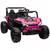 Buy 12V Battery Powered Ride on Truck w/ Remote, Four Suspension Wheels, Horn, Lights, Music, USB, for Ages 3-5 Years, Pink