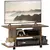 Buy Modern TV Cabinet Stand Storage Shelves Table Mobile Bedroom Furniture Bookshelf Bookcase Rustic Brown