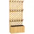 Buy 52L Wooden Planter, with Trellis and Shelves - Natural Finish