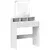 Buy Storage Dressing Table, with LED Light Mirror - White
