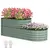 Buy Two-Tier Galvanised Steel Garden Planter - Light Green