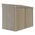 Buy Outsunny 5 x 9ft Galvanised Metal Garden Shed with Foundation Kit, Outdoor Lean-to Shed, Tool Storage House with Lockable Doors, Gloves and 2 Air Vents for Patio, Garden, Brown