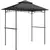 Buy Outsunny 8' x 5' Grill Gazebo, Double Tiered BBQ Gazebo Shelter Canopy with LED Lights, 2 Side Shelves, Hooks, Dark Grey