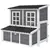 Buy Wooden Chicken Coop with Nesting Box, Slide-Out Tray, Perches, for 2-4 Chickens, 100 x 86 x 100cm
