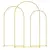 Buy Wedding Arch Frame Set, 2.2, 2, 1.8 m Metal Backdrop Stand Set of 3, Balloon Stand Set for Birthday Party, Bridal Shower, Graduation, Ceremony, Banquet Decorations, Gold Tone