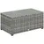 Buy 90 x 50cm Glass-Top Rattan Side Table - Light Grey