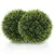 Buy Set of 2 Artificial Plant Topiary Balls, UV-Protected Fake Decorative Plants, Faux Home Indoor Outdoor Decor, 45cm, Green