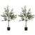 Buy Set of Two Silk Leaf Artificial Olive Trees