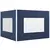 Buy Outsunny Set of Two 3 x 3(m) Gazebo Frame Replacement Walls - Blue