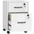 Buy HOMCOM Rolling File Cabinet with 2 Drawers, Mobile Filing Cabinet with Hanging File Folder for Letter Sized Documents, White