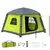 Buy Inflatable Camping Tent w/ Hand Pump, Easy Setup 1/2 Person Blow Up Tent Waterproof 190T Taffeta w/ Mesh Windows, Doors and Carry Bag, Green