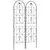 Buy Set of 2 Garden Trellis, Metal Fence Panels for Climbing Outdoor Plants, Flowers, 180 x 50cm