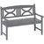 Buy 2-Seater Wooden Garden Bench Outdoor Patio Loveseat for Porch, Grey