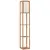 Buy HOMCOM Three-Shelf Standing Lamp - Natural