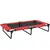 Buy PawHut Portable Raised Dog Bed, Elevated Pet Cot with Breathable Mesh for Indoor Outdoor, for Large Dogs, Red