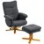 Buy HOMCOM Linen-Look Recliner, with Storage Ottoman - Grey