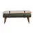 Buy BouclÃ© Buffalo Hide Olive Green Leather Bench