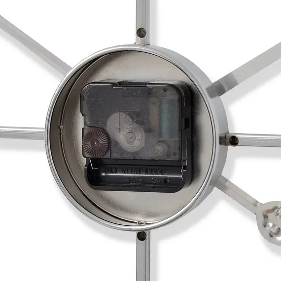 Buy Large Nickel Skeleton Wall Clock, 3 image