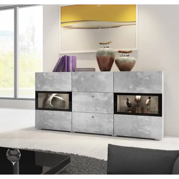 Buy Baros 26 - Sideboard Cabinet, Colour: Grey, 3 image