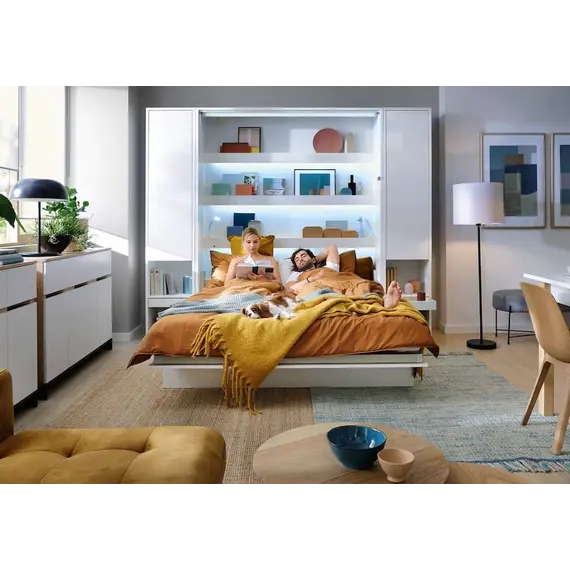 Buy BC-01 Vertical Wall Bed Concept 140cm, Colour: Oak, 10 image