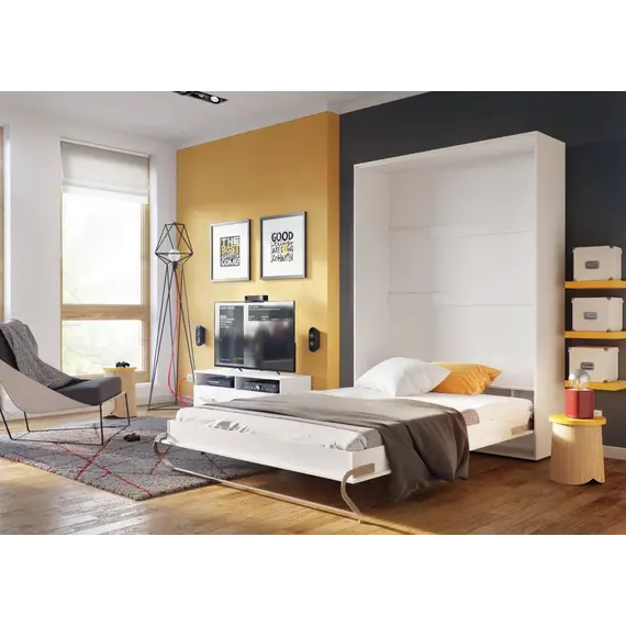 Buy CP-02 Vertical Wall Bed Concept 120cm, Colour: White Matt, 4 image