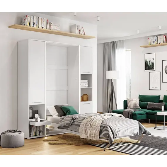 Buy CP-03 Vertical Wall Bed Concept 90cm, Colour: White Gloss, 4 image
