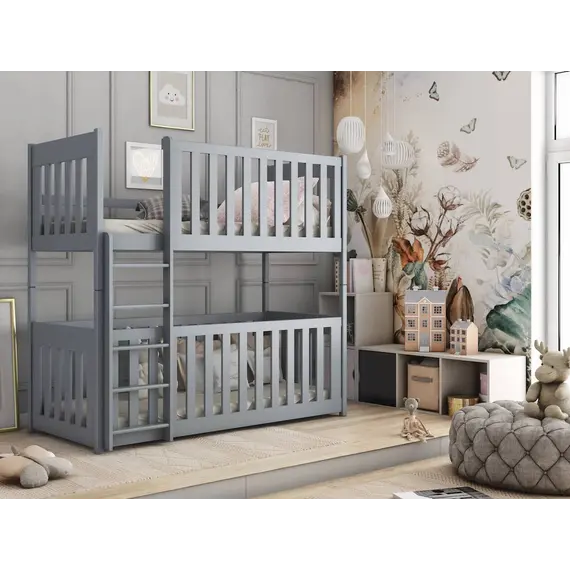 Buy Konrad Bed with Cot, Colour: Grey Matt, Mattresses: Foam/Bonnell Mattresses, 2 image