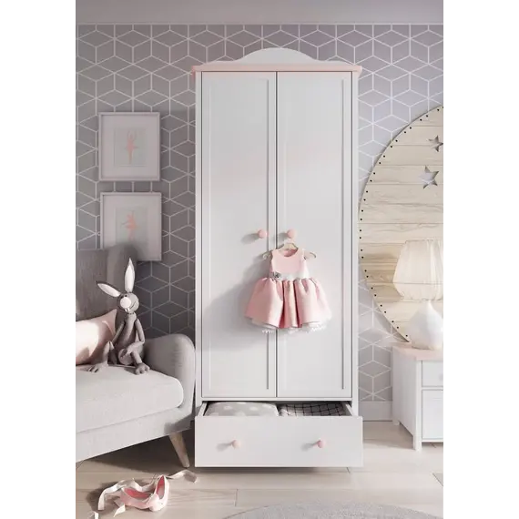 Buy Luna LN-01 2 Door Wardrobe 85cm, 3 image