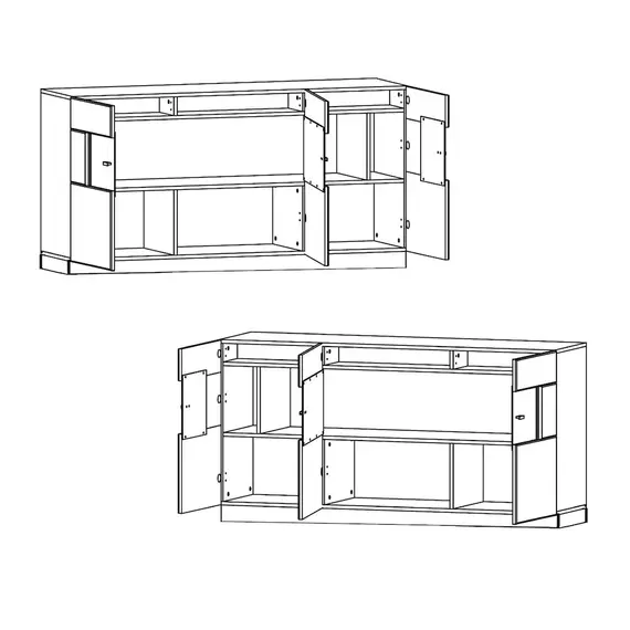 Buy Nata 84 Sideboard Cabinet, 9 image