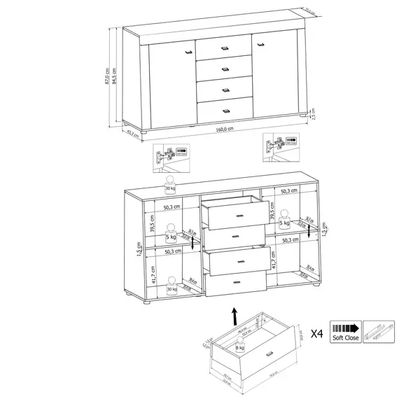 Buy Gaudi 84 Sideboard Cabinet, 6 image