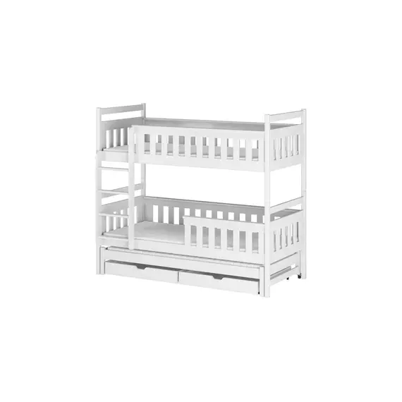 Buy Kors Bunk Bed with Trundle and Storage, Colour: Grey Matt, Mattresses: Foam Mattresses, 5 image