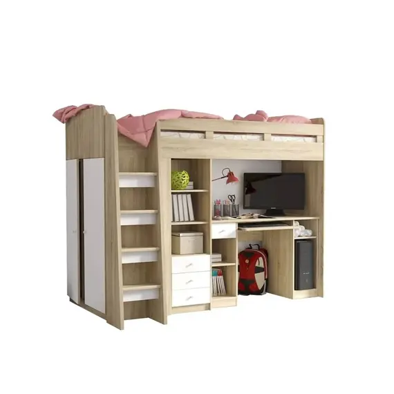 Buy Unit Cabin Bed, Colour: Oak, 3 image