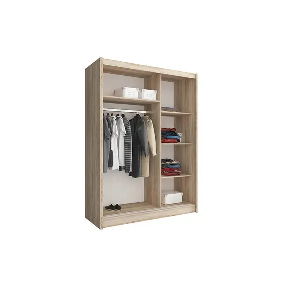 Buy Alaska Wardrobe 150cm, Colour: Oak, 4 image