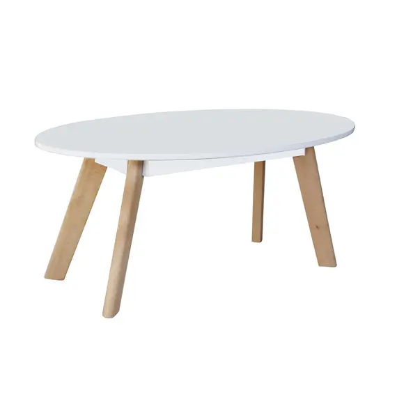 Buy Belgium Oval Coffee Table White