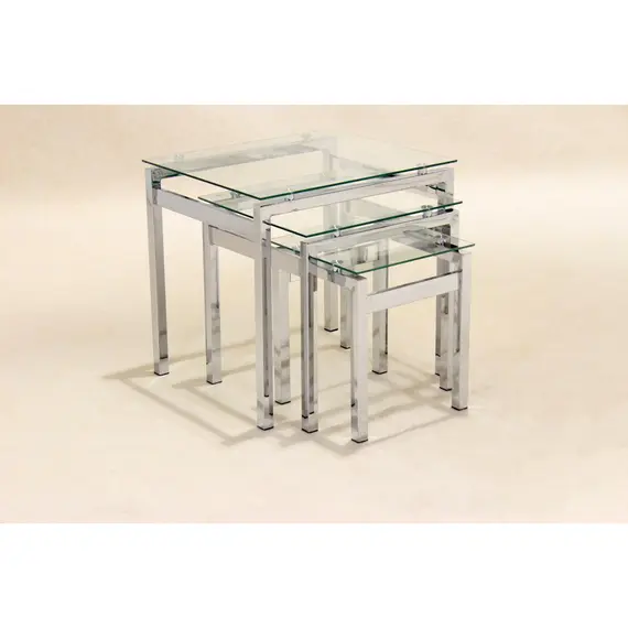 Buy Epsom Nest of Tables Chrome/Glass JOA261