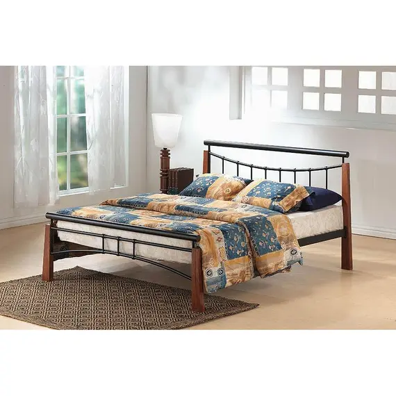 Buy Franklin Bed Single Black/Dark Oak