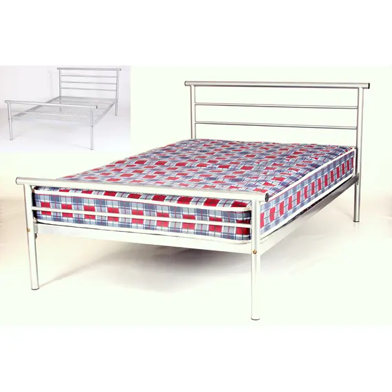 Buy Hercules Contract Metal Bed Double Silver
