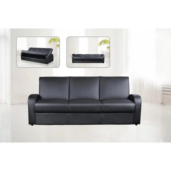 Buy Kimberly Sofa Bed In Box Black, Colour: Black, 2 image