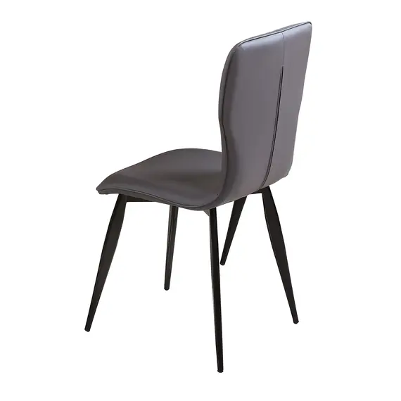 Buy Manhattan PU Chairs Grey & Black (2s), 2 image