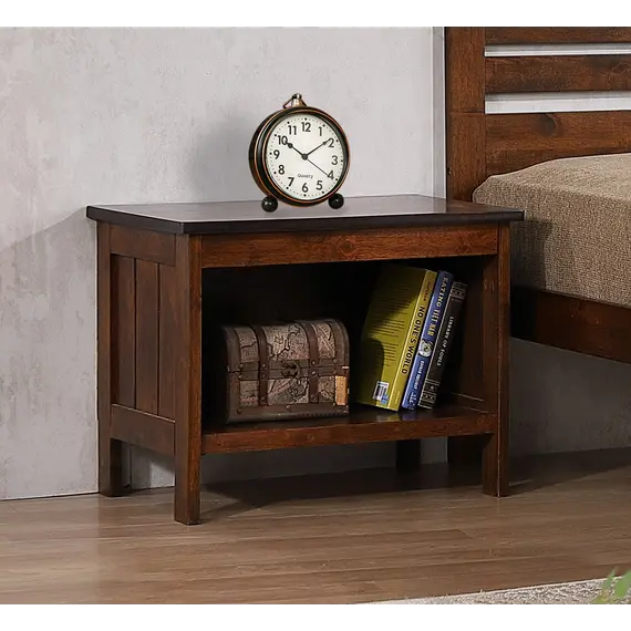 Buy Astley Bedside Solid Hardwood Antique Oak, Colour: Oak