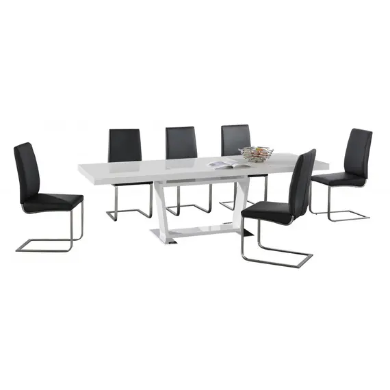 Buy Maxwell PU Chairs Stainless Steel & White, 2 image