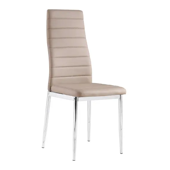 Buy Pearl PU Chairs Beige with Chrome Legs (6s), Colour: Beige