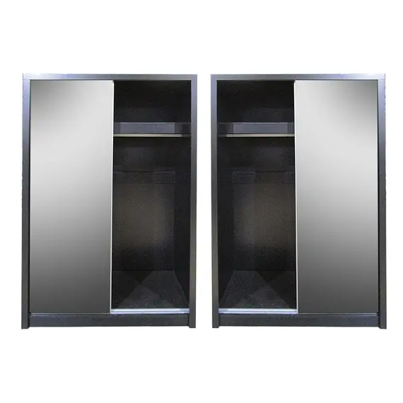 Buy Topline Sliding Robe 2 Door Black, Colour: Black, 3 image
