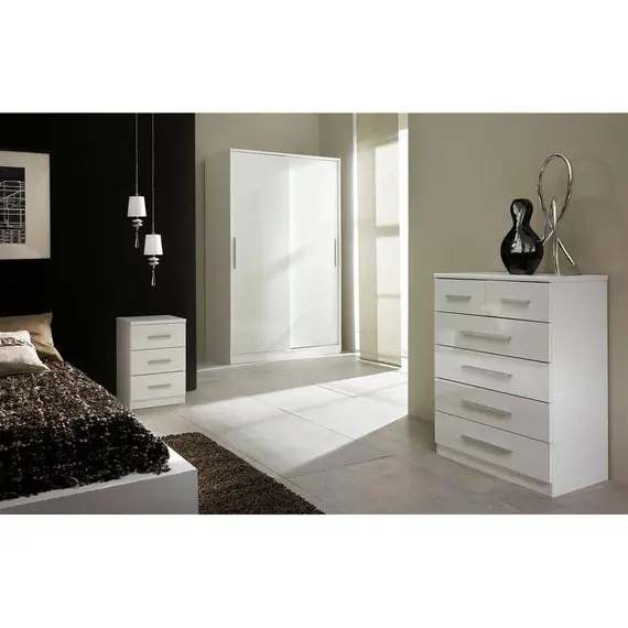 Buy Topline Sliding Robe 2 Door White, Colour: White, 3 image
