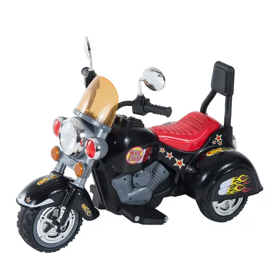 Buy Kids Ride On Toy Car Motorbike Electric Scooter 6V Battery Operated Toy Trike-Black