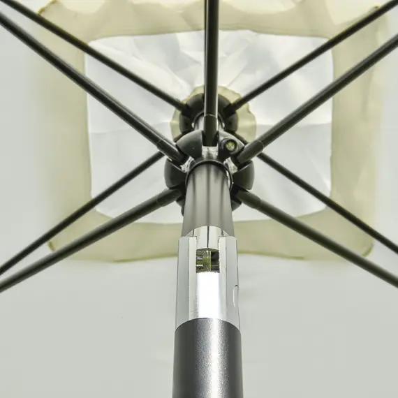 Buy Outsunny 195Lx295Wx240H cm Umbrella Parasol-White, 7 image