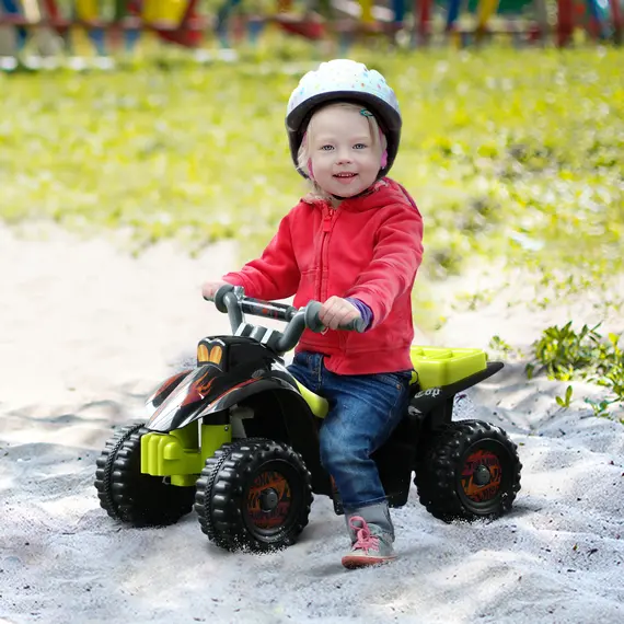 Buy 6V Electric Quad Bike for Kids Ride on Car ATV for 1.5 - 3 Years Black